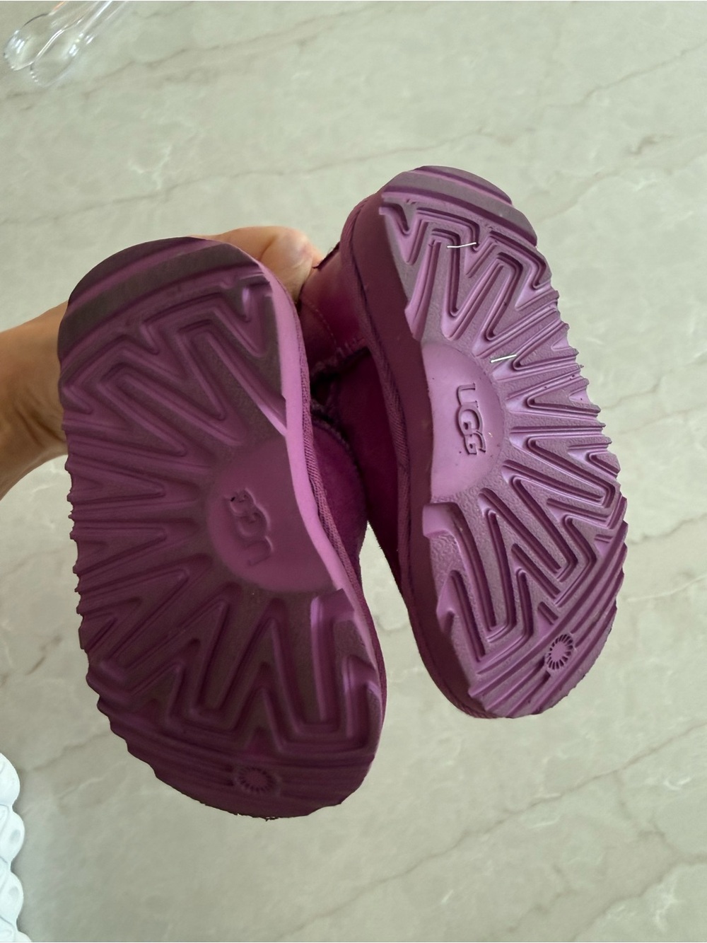 UGG Short Shearling Boots in Purple - Picture 5 of 9